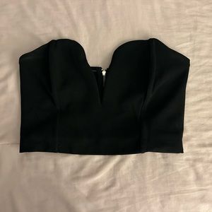 Dynamite Black Sweetheart Corset Top